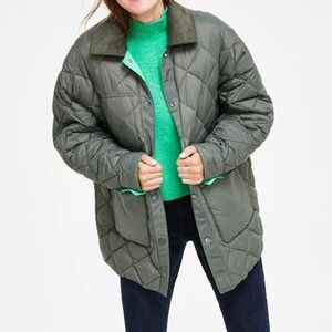NWOT Calvin Klein Jeans Women's Reversible Quilted Barn Jacket Size Large Petite